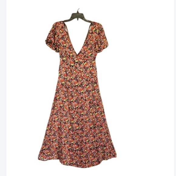 Rewind Dresses & Skirts - Rewind long floral print dress w criss cross in back boho XXL jrs